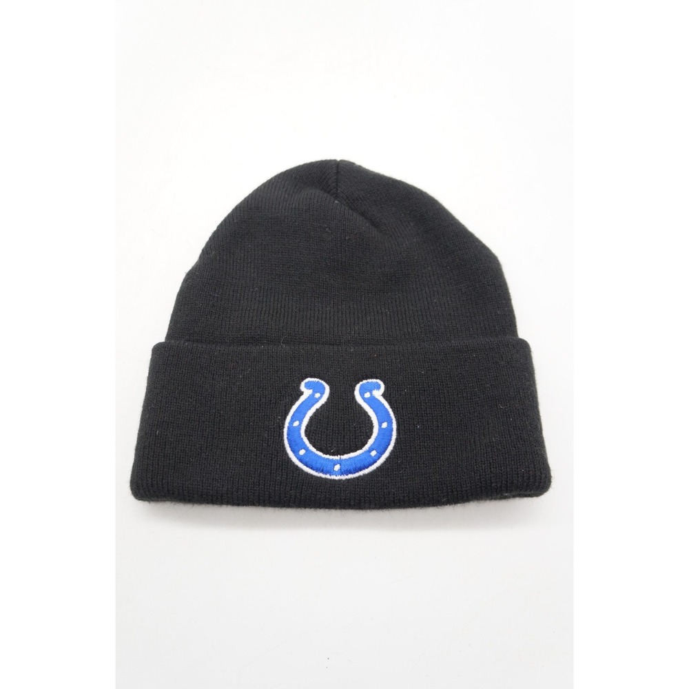 Indianapolis Colt Sock Hat Beanie Black One Size Fits All Embroidered Logo